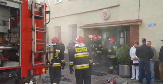 Pożar w szpitalu w Goleniowie.